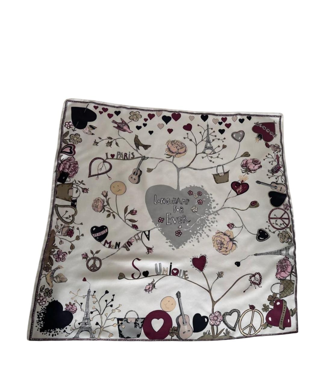 LONGCHAMP Мульти шелковый платок, фото 1