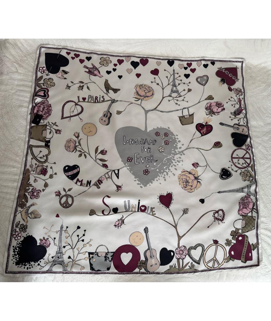 LONGCHAMP Мульти шелковый платок, фото 9