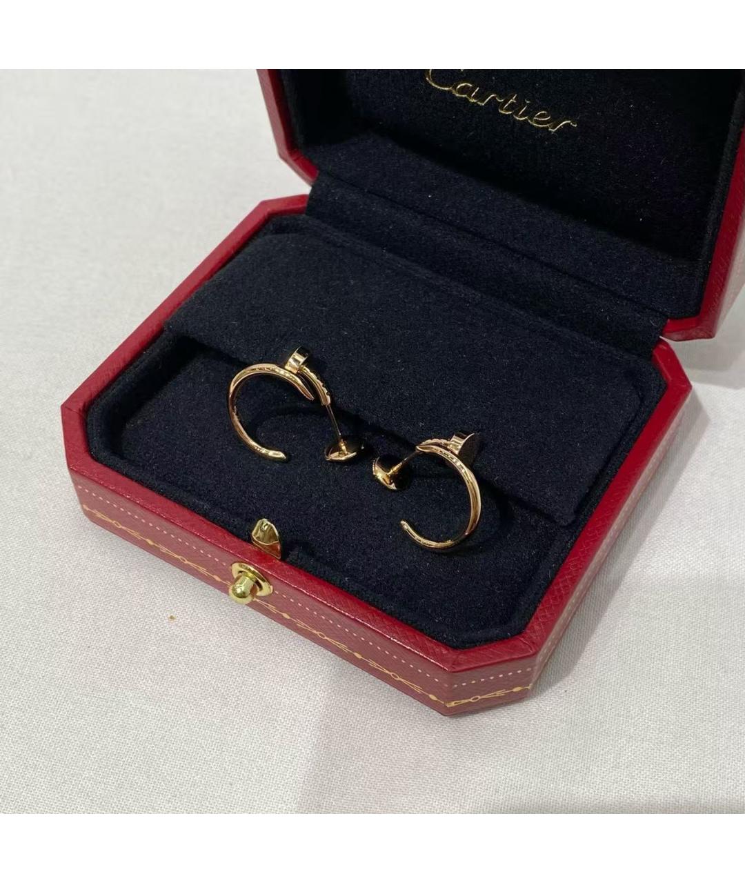 CARTIER Золотые серьги из розового золота, фото 4