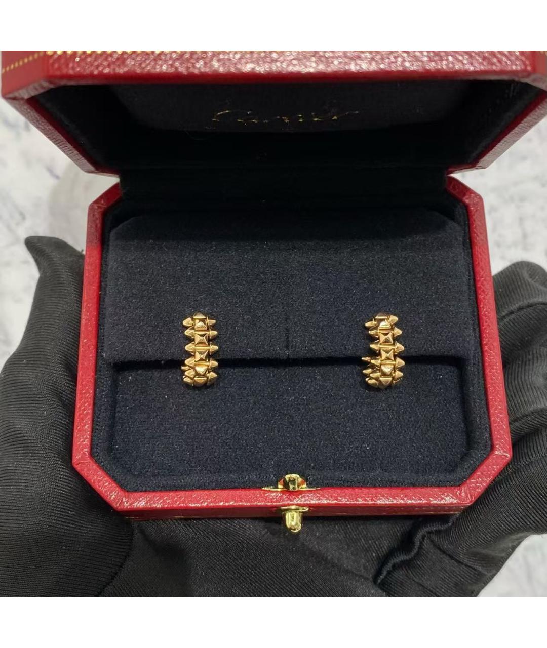 CARTIER Золотые серьги из розового золота, фото 2