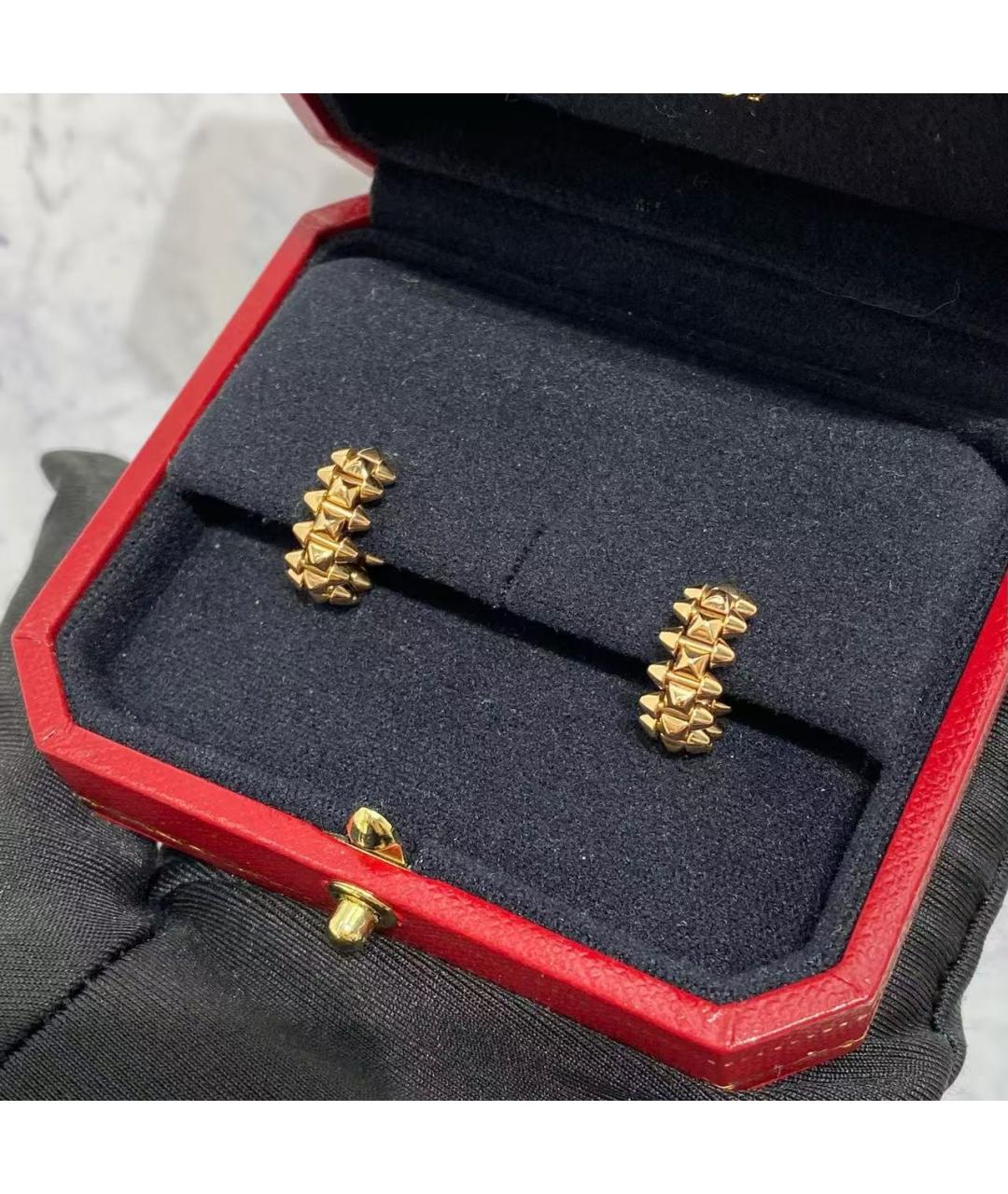 CARTIER Золотые серьги из розового золота, фото 3