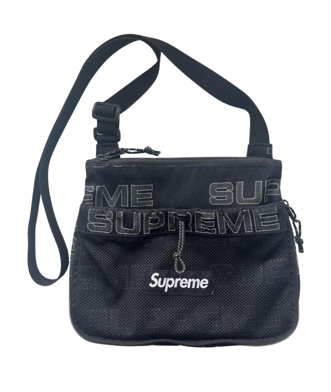 SUPREME Черная сумка на плечо, фото 1