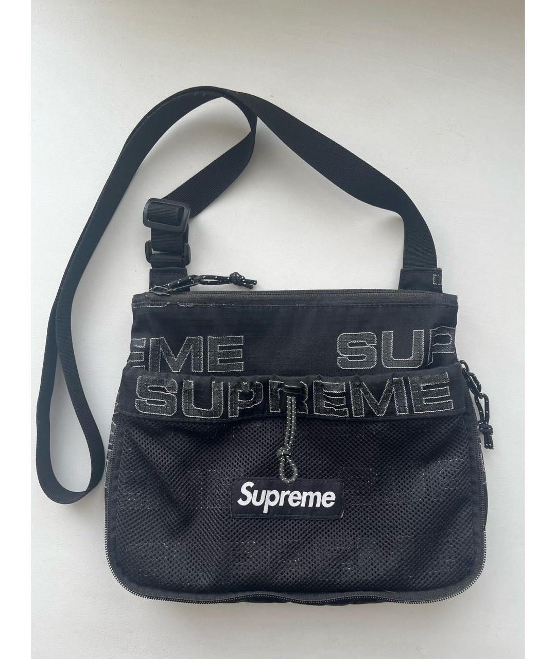 SUPREME Черная сумка на плечо, фото 7