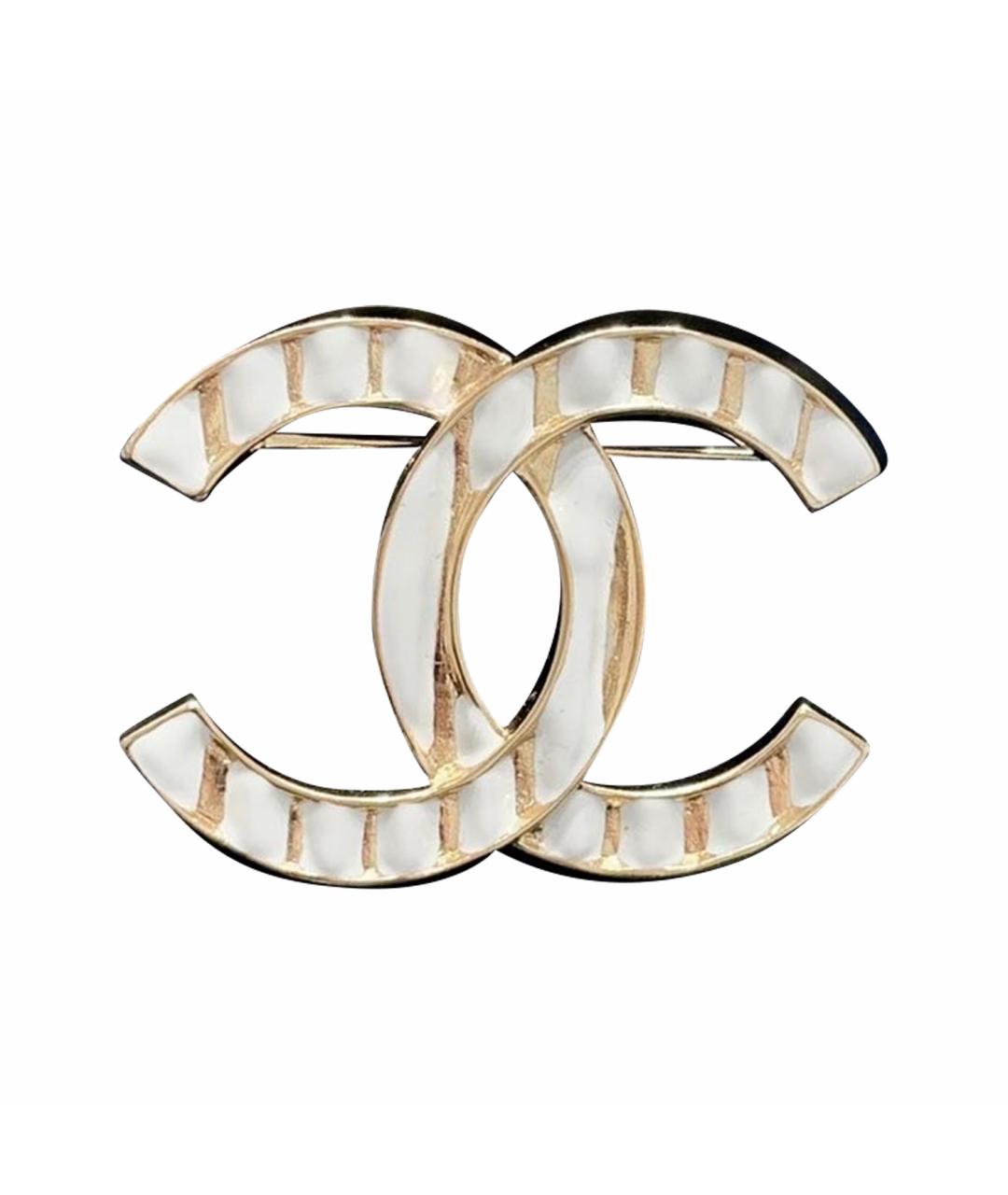 CHANEL Белая брошь, фото 1