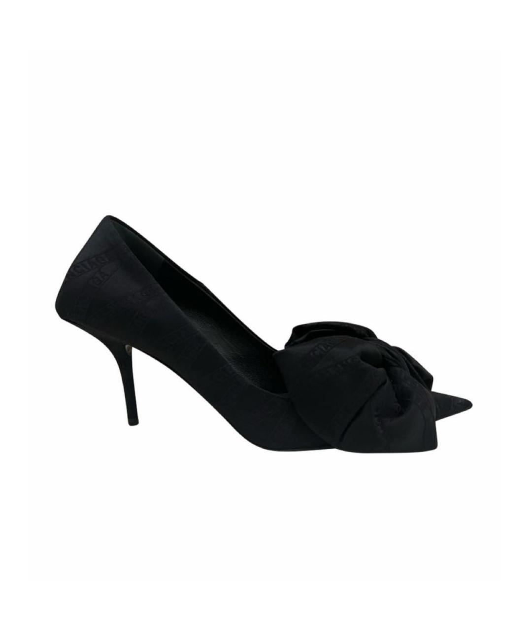 BALENCIAGA Черные текстильные туфли, фото 1