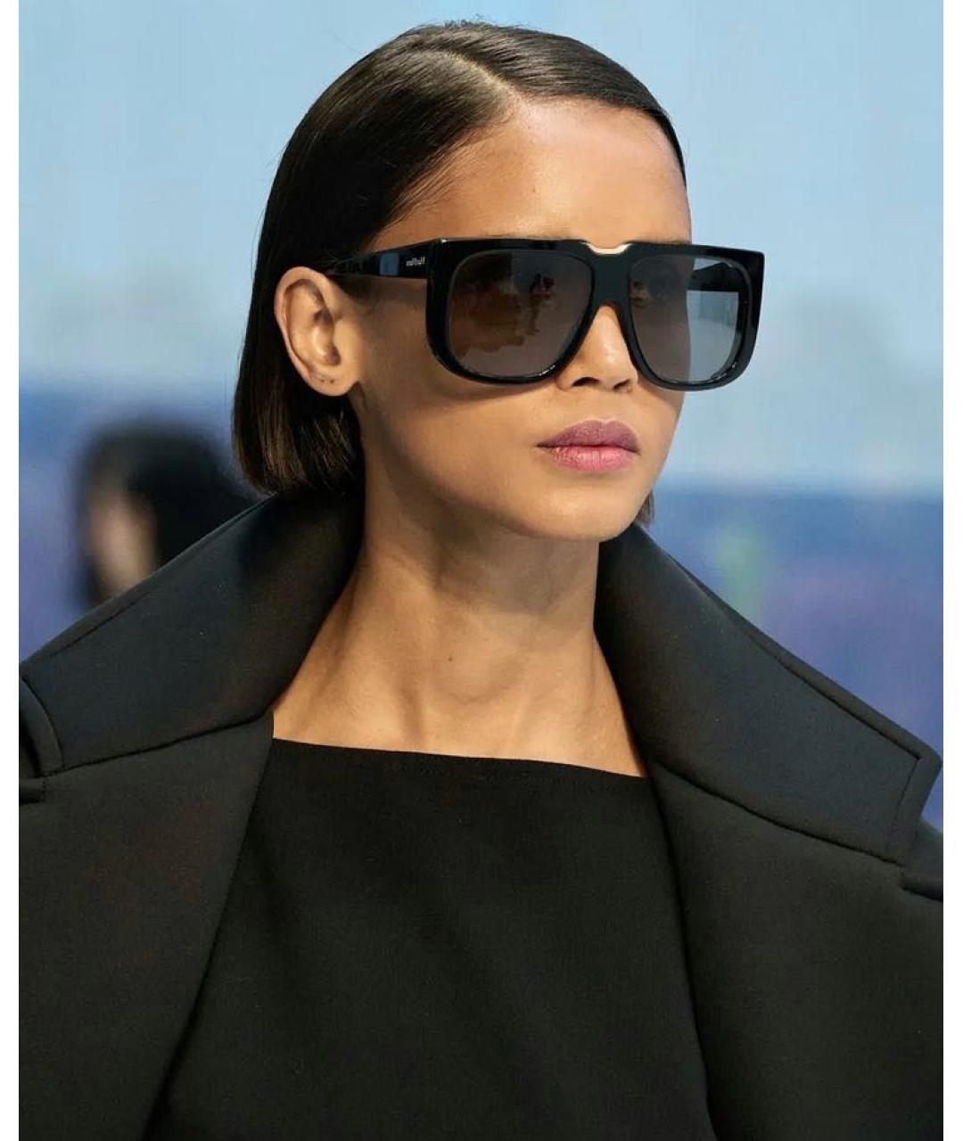 MAX MARA Коричневые пластиковые солнцезащитные очки, фото 6