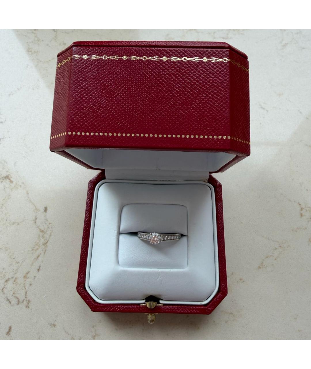 CARTIER Серебряное платиновое кольцо, фото 5