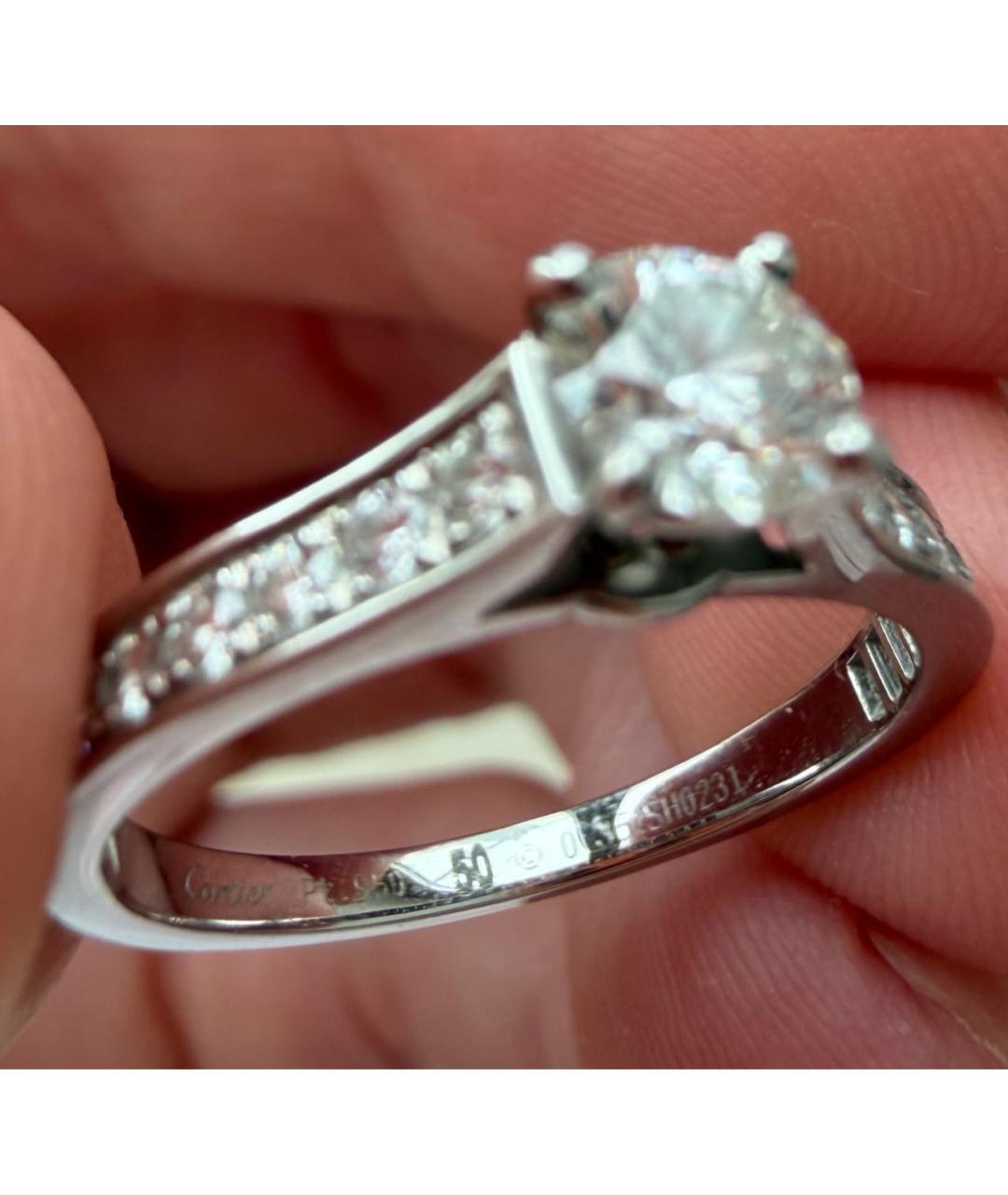 CARTIER Серебряное платиновое кольцо, фото 4