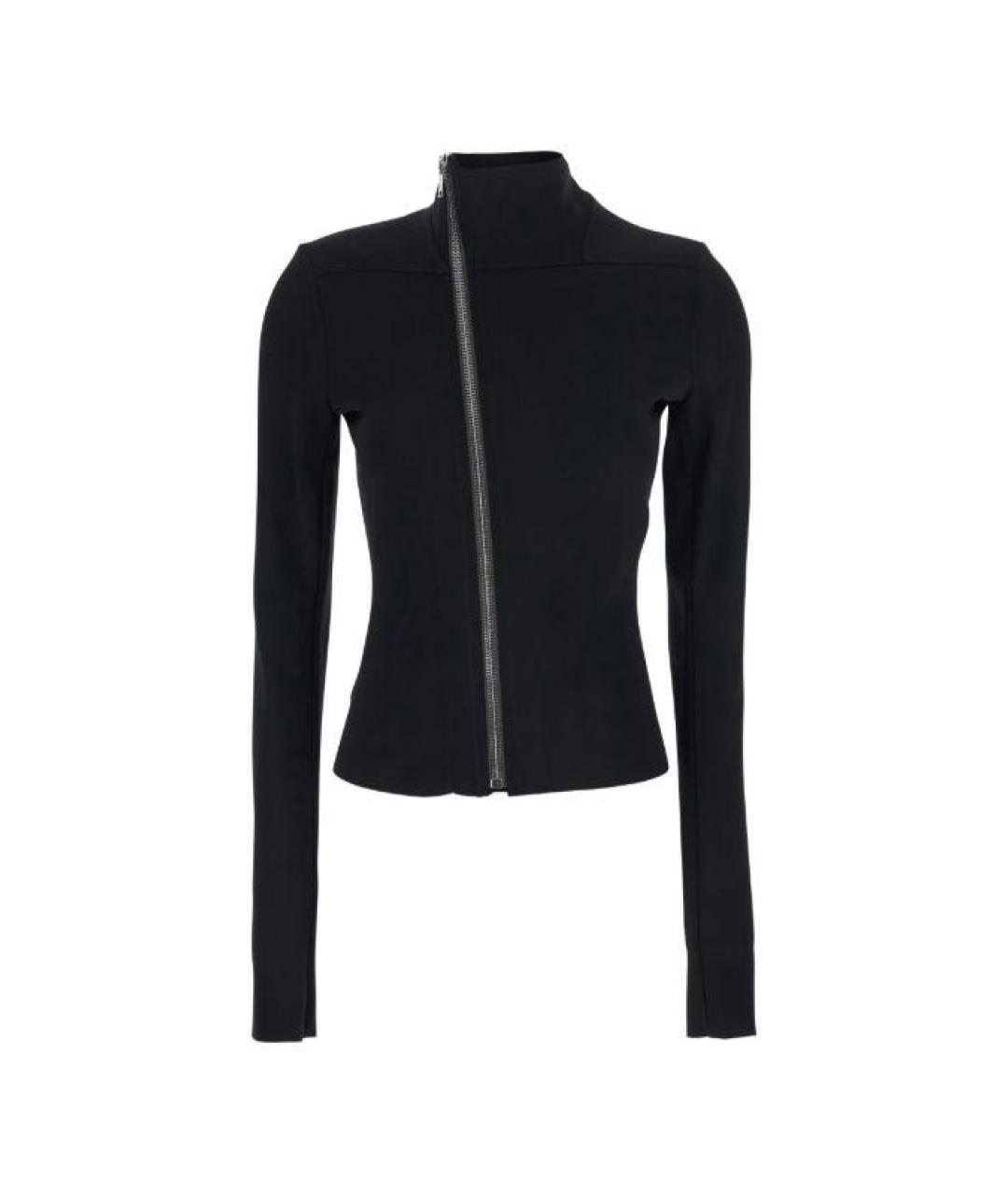 RICK OWENS Черная вискозная спортивная куртка, фото 1