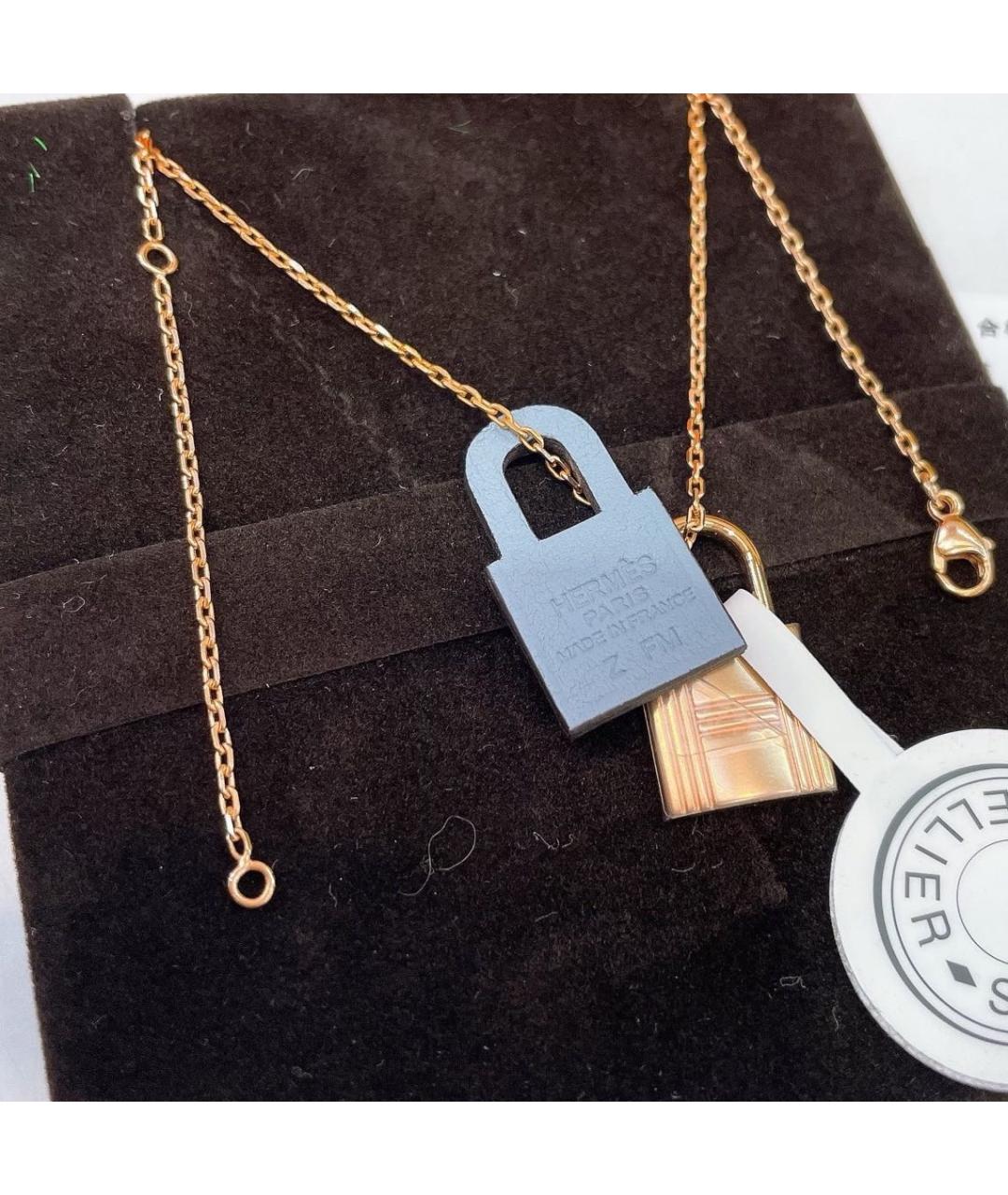 HERMES Золотая подвеска, фото 5
