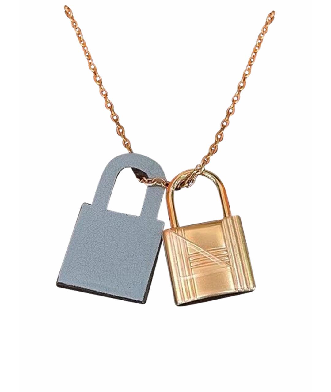 HERMES Золотая подвеска, фото 1