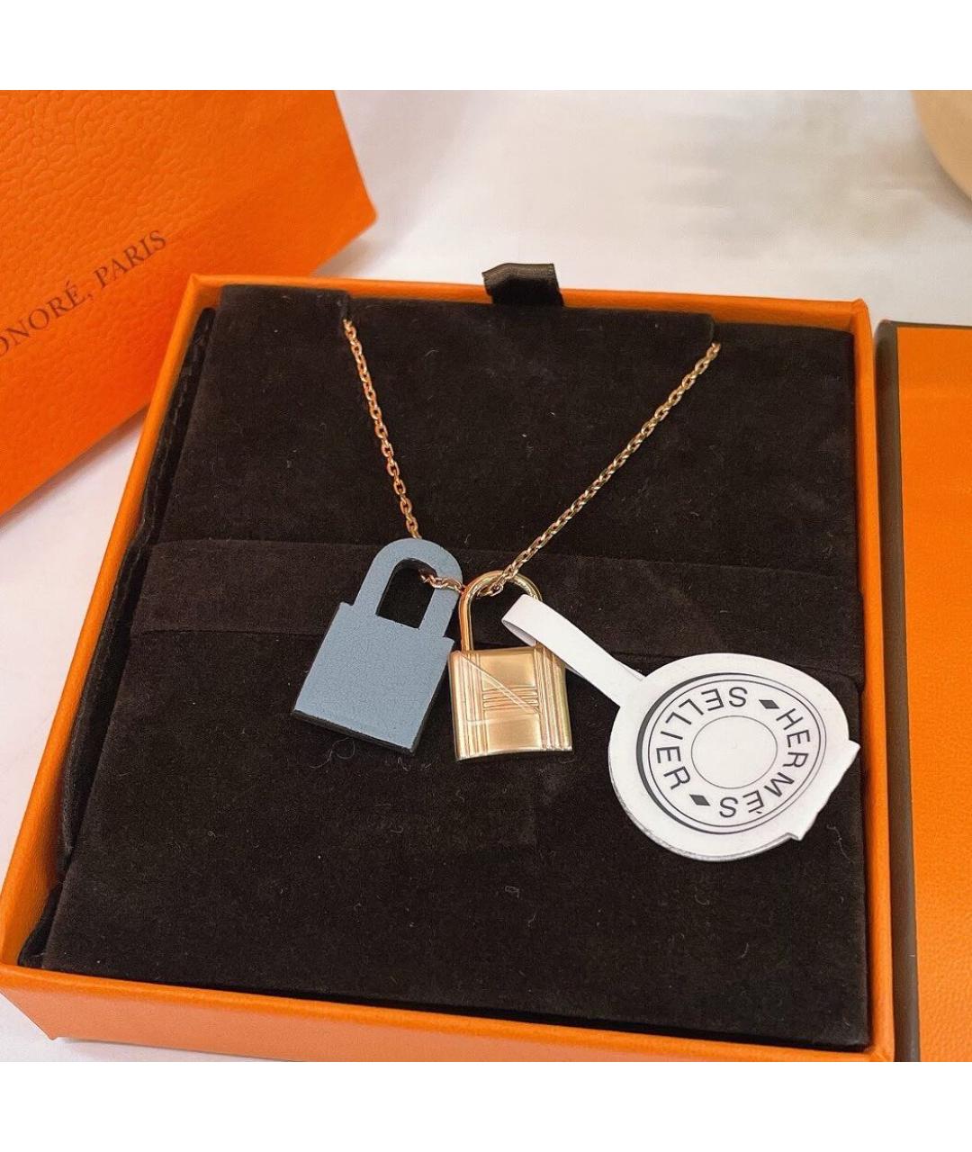 HERMES Золотая подвеска, фото 6