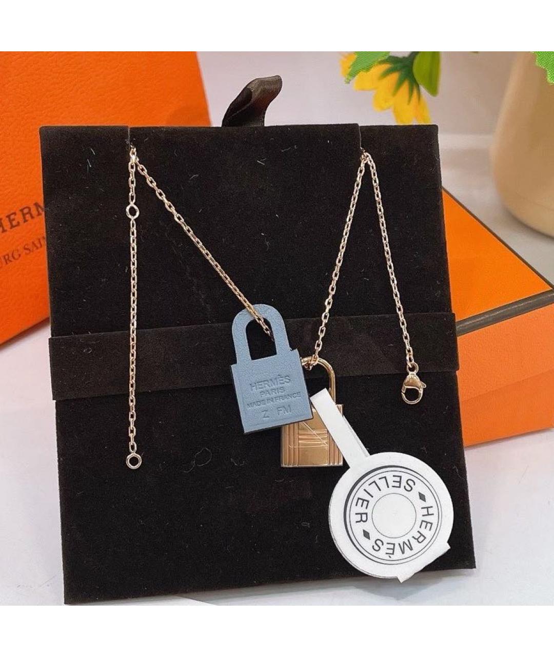 HERMES Золотая подвеска, фото 4