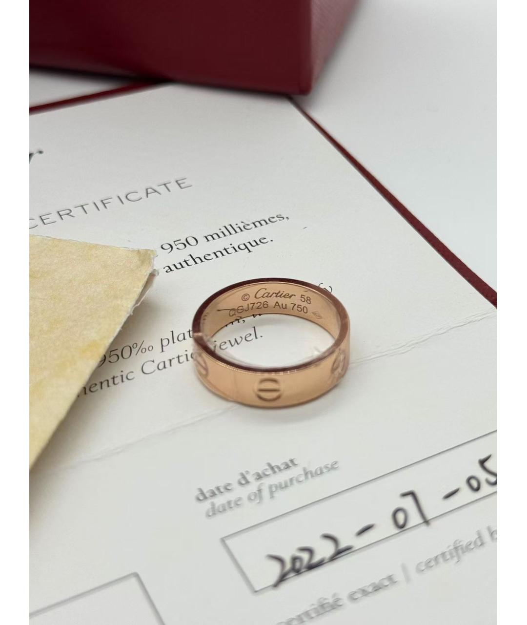 CARTIER Золотое кольцо из розового золота, фото 3