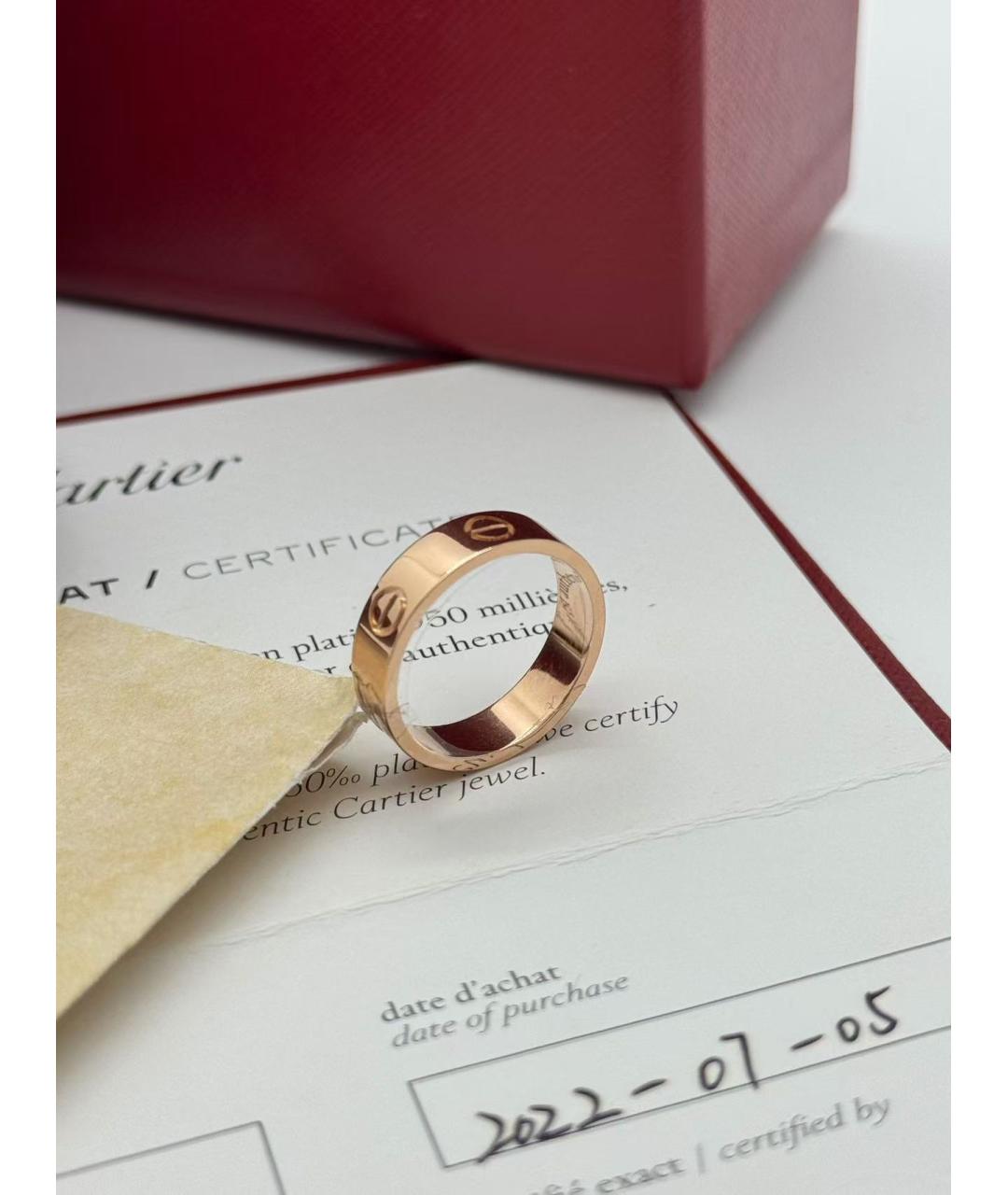 CARTIER Золотое кольцо из розового золота, фото 5