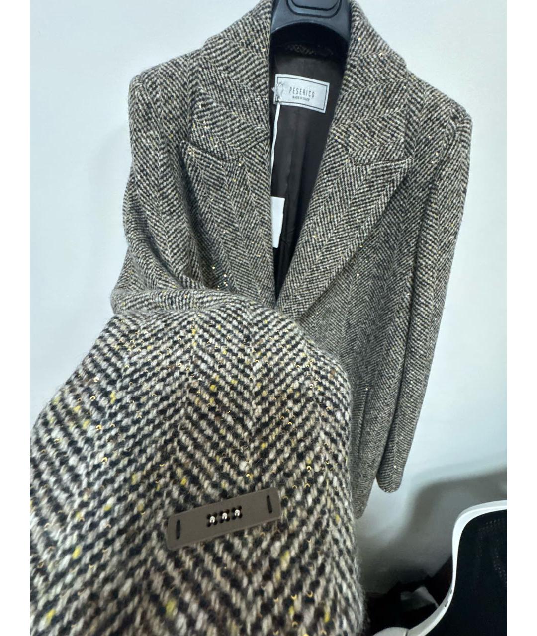PESERICO Бежевое шерстяное пальто, фото 8