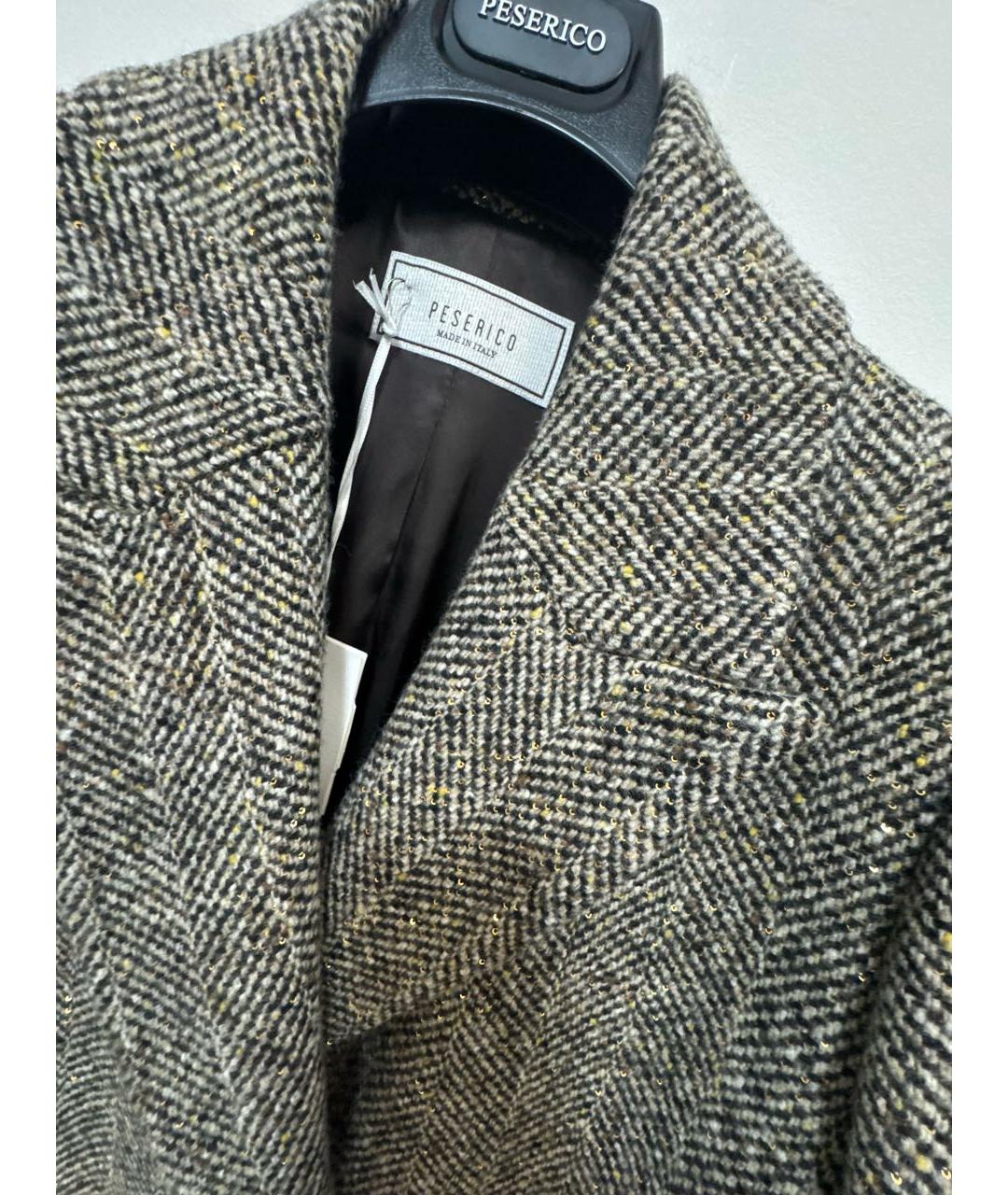 PESERICO Бежевое шерстяное пальто, фото 4
