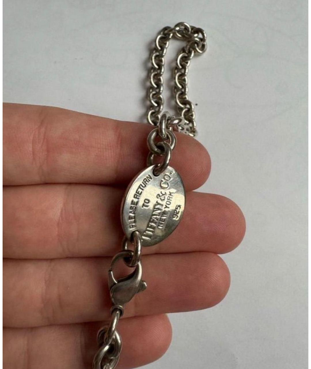 TIFFANY&CO Серебрянный серебряный чокер, фото 2