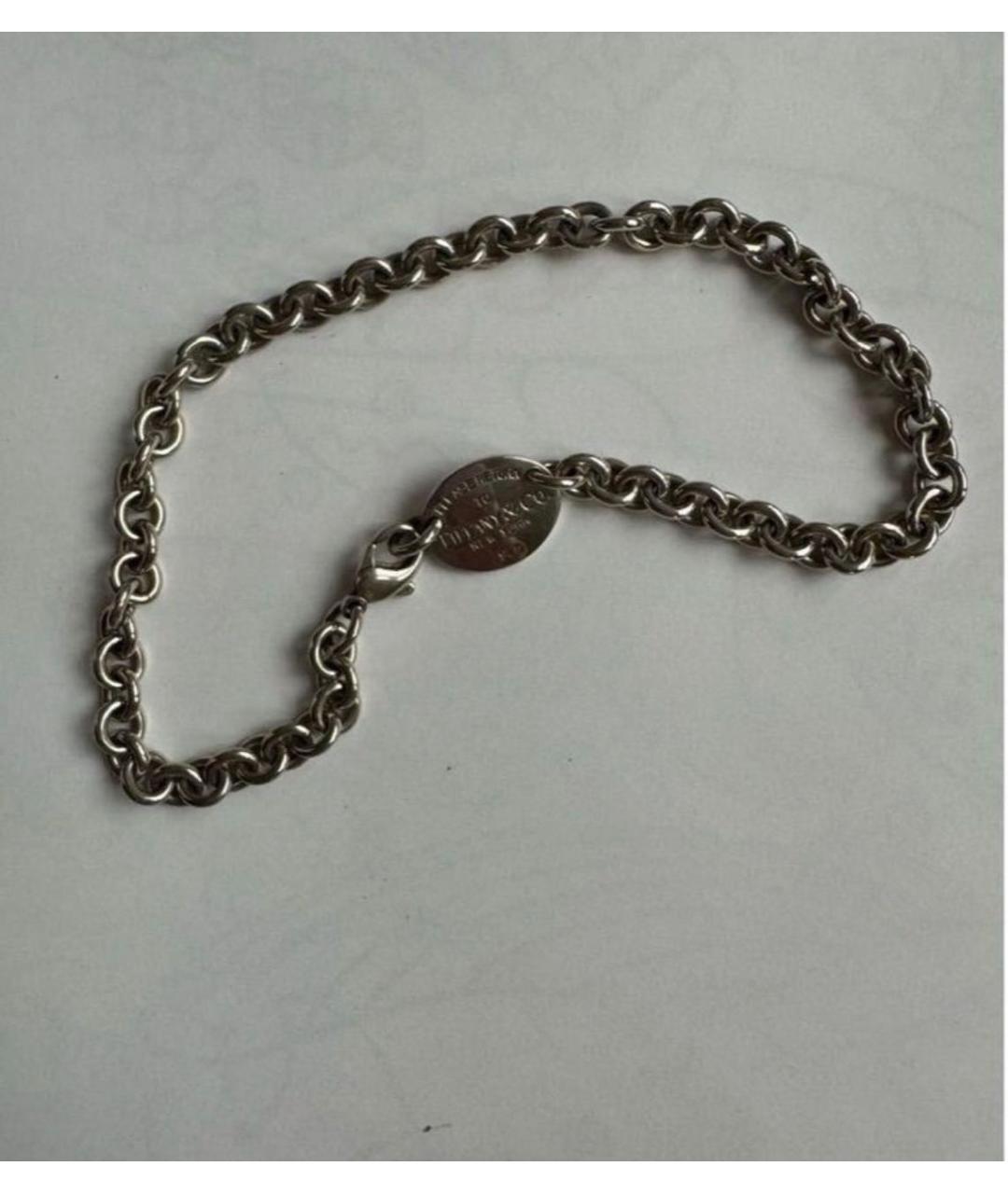 TIFFANY&CO Серебрянный серебряный чокер, фото 3