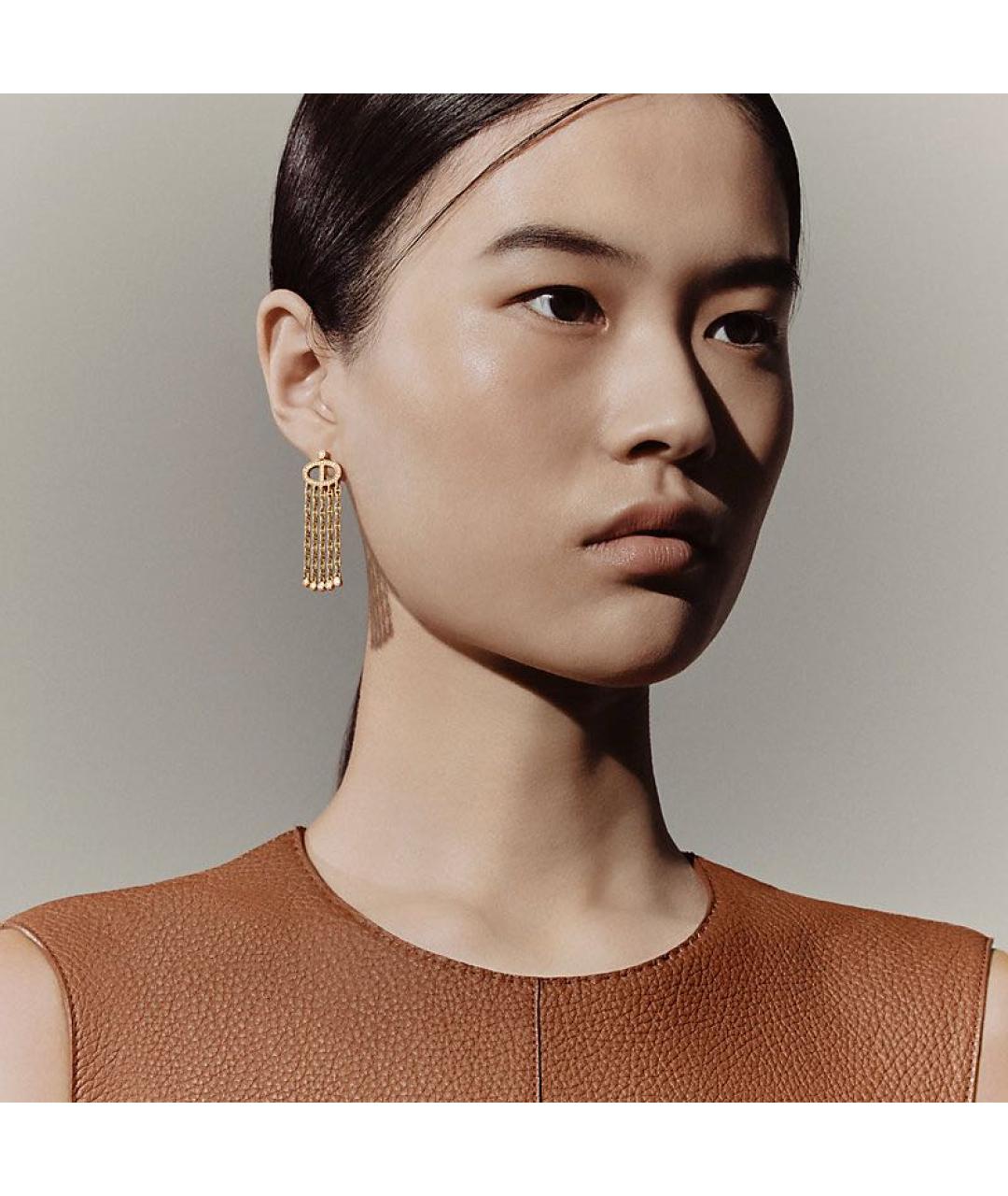 HERMES Золотые серьги из желтого золота, фото 7