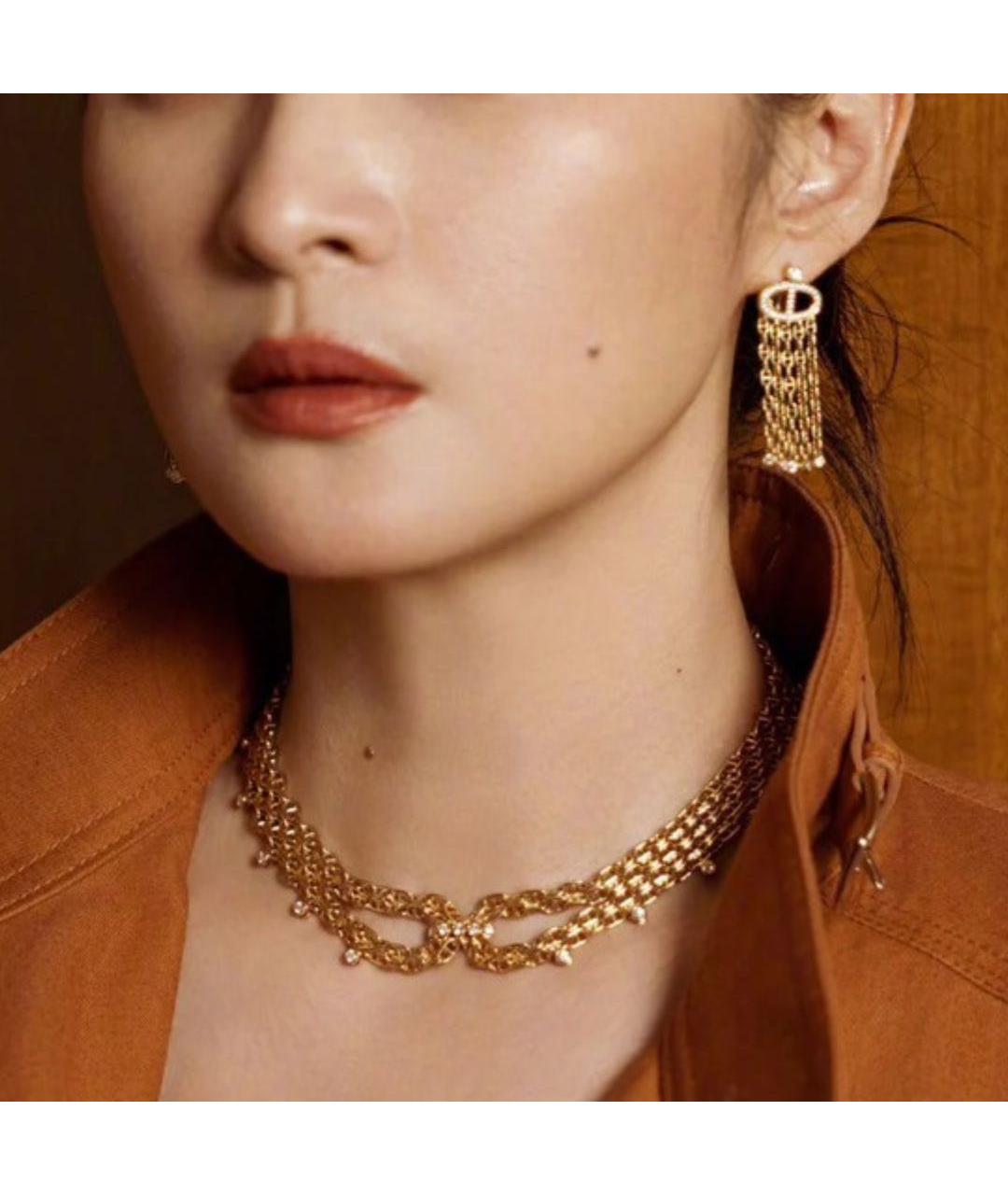 HERMES Золотые серьги из желтого золота, фото 8