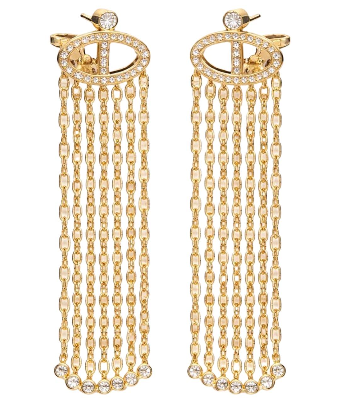 HERMES Золотые серьги из желтого золота, фото 1