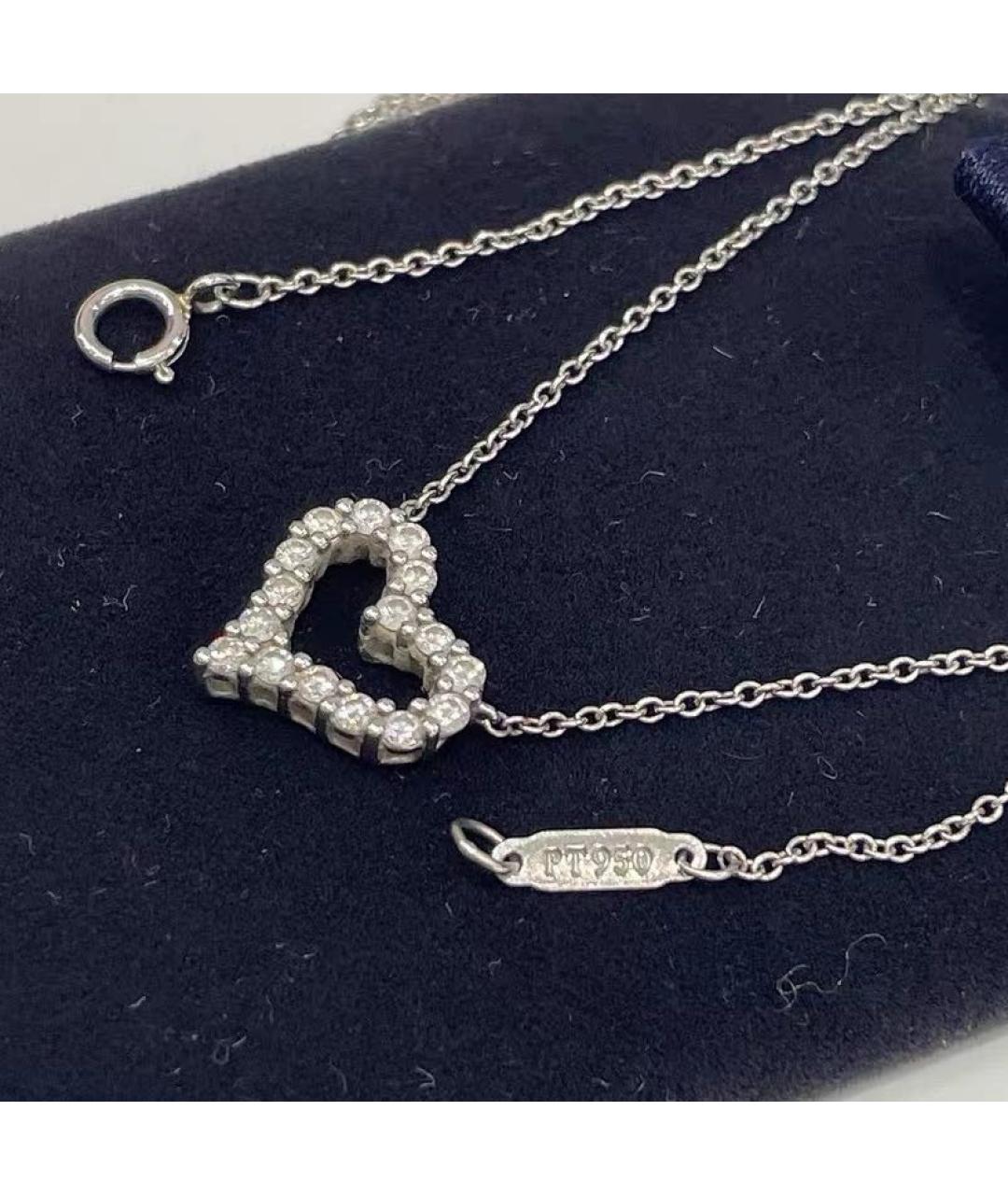 TIFFANY&CO Серебряное платиновое колье, фото 5