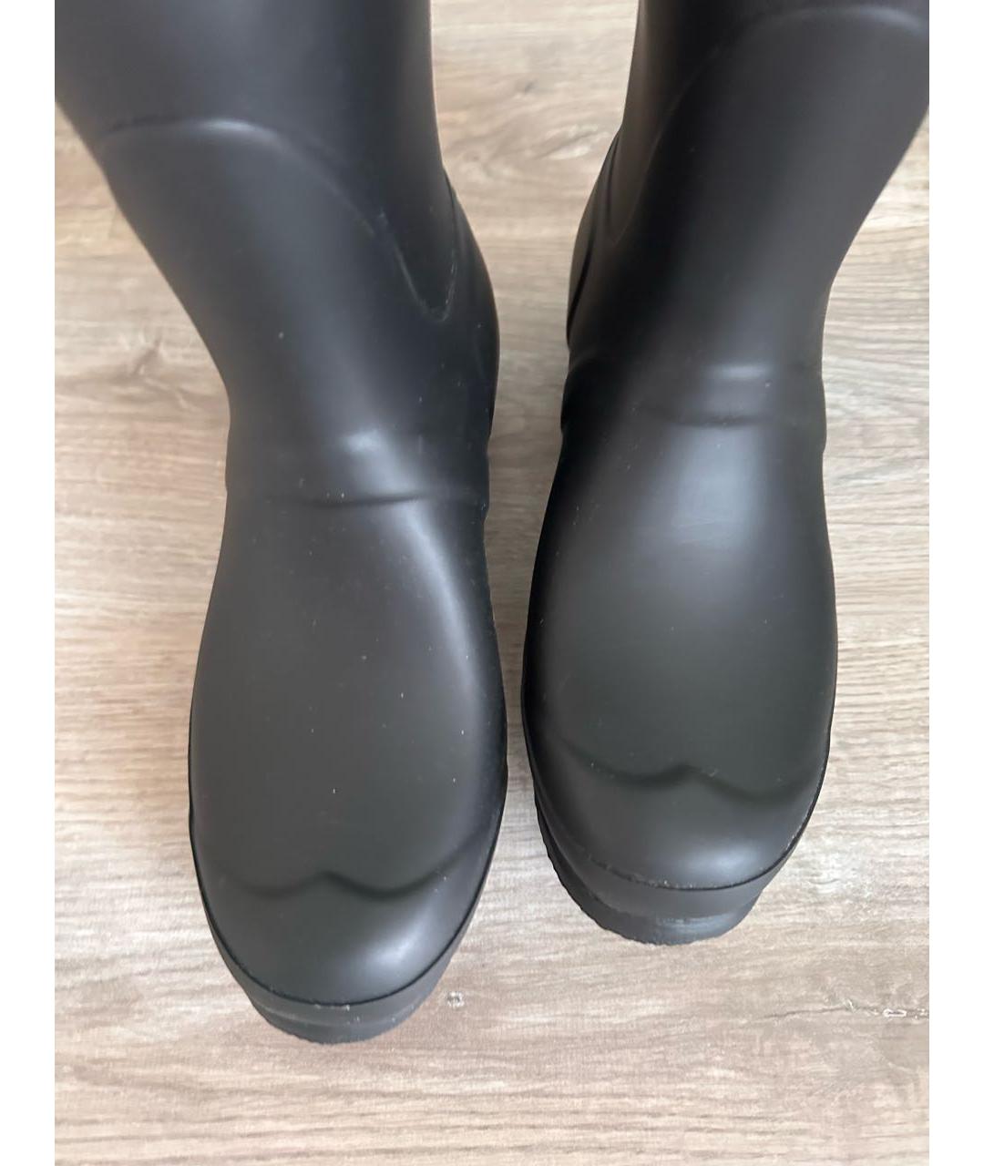 HUNTER Черные резиновые сапоги, фото 3