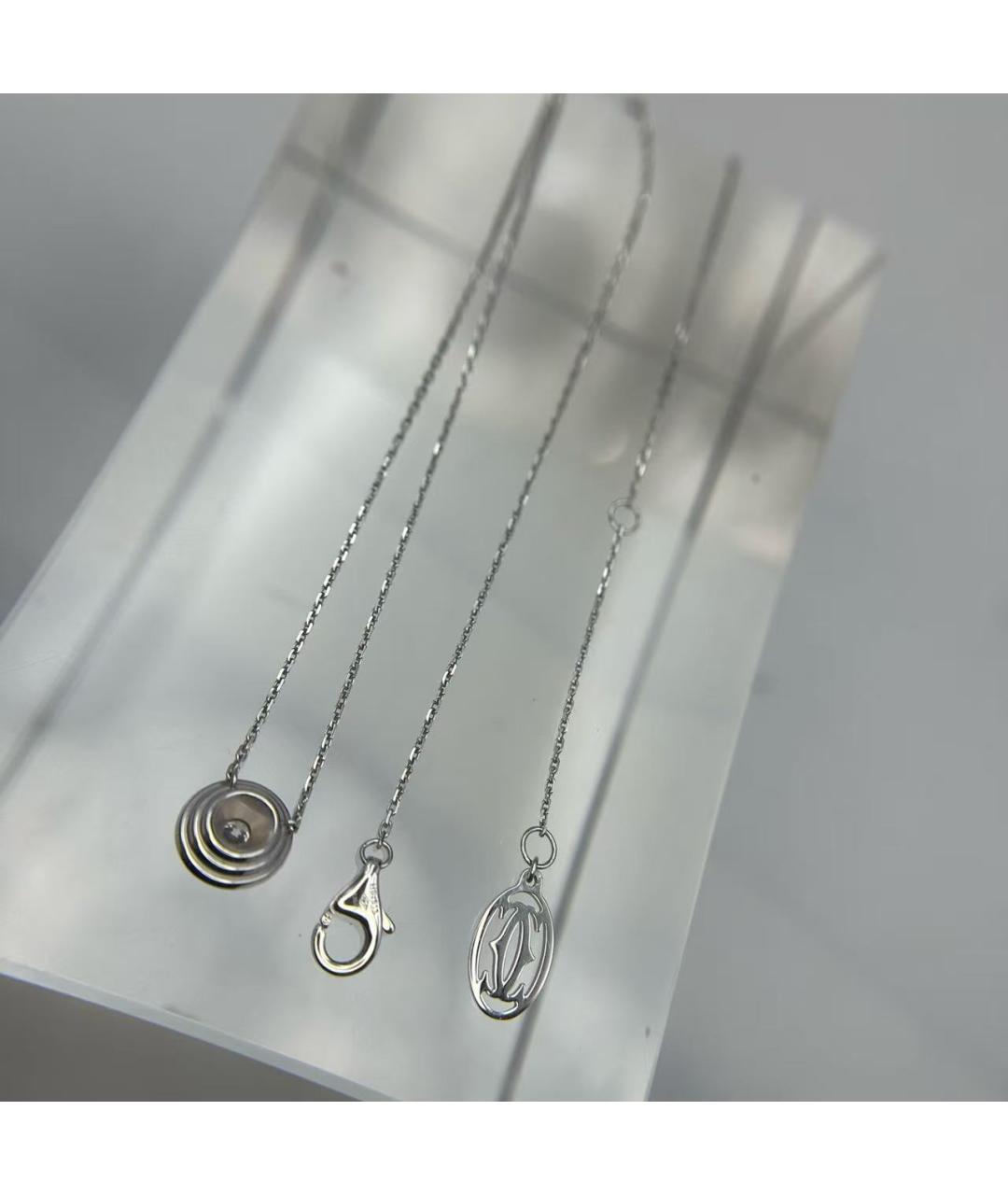 CARTIER Серебряное колье из белого золота, фото 5