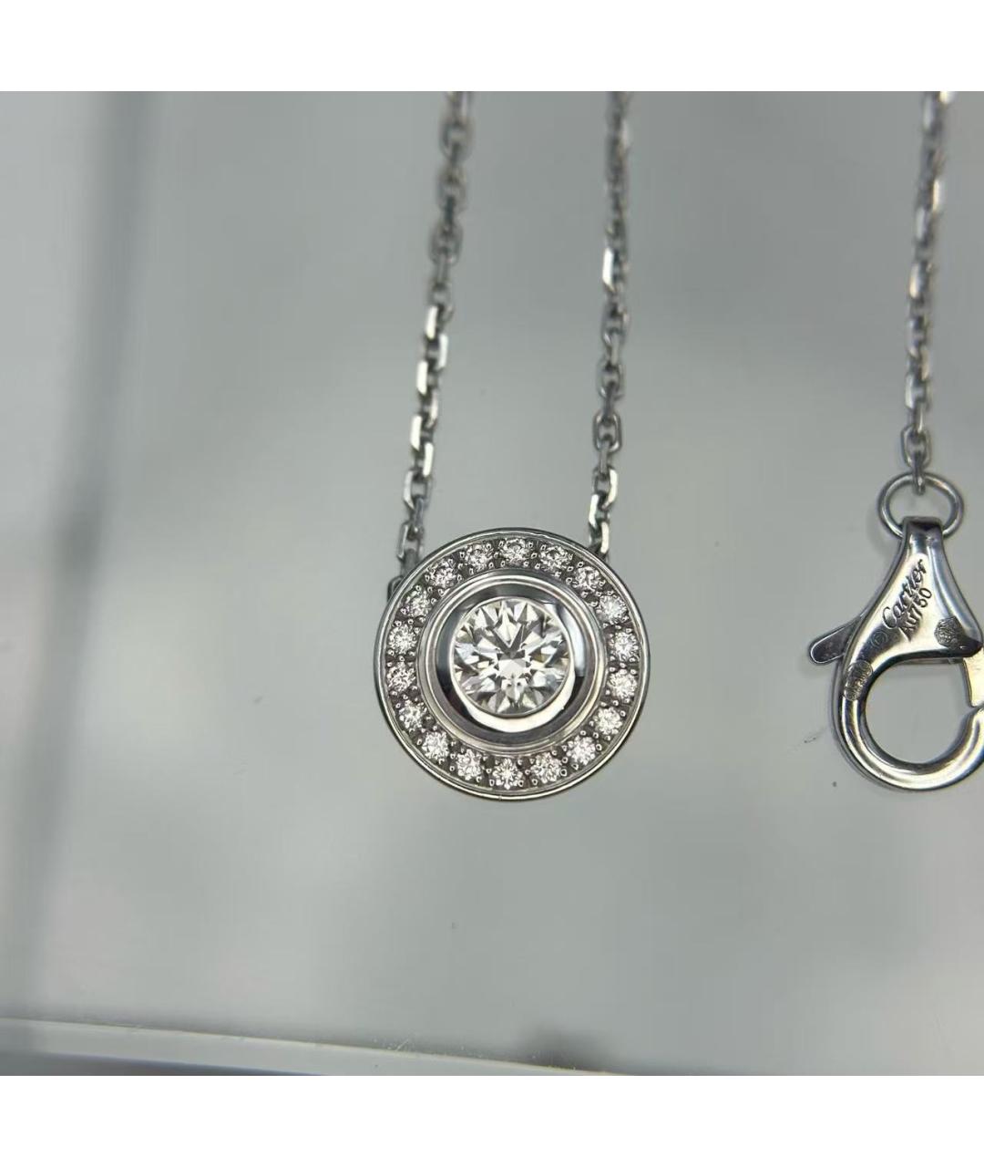 CARTIER Серебряное колье из белого золота, фото 6