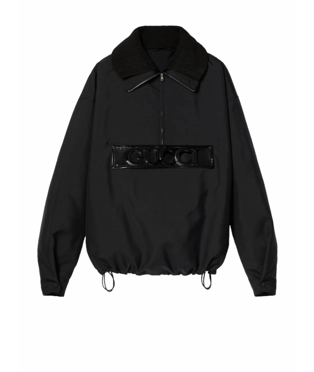 GUCCI Черная полиамидовая куртка, фото 1