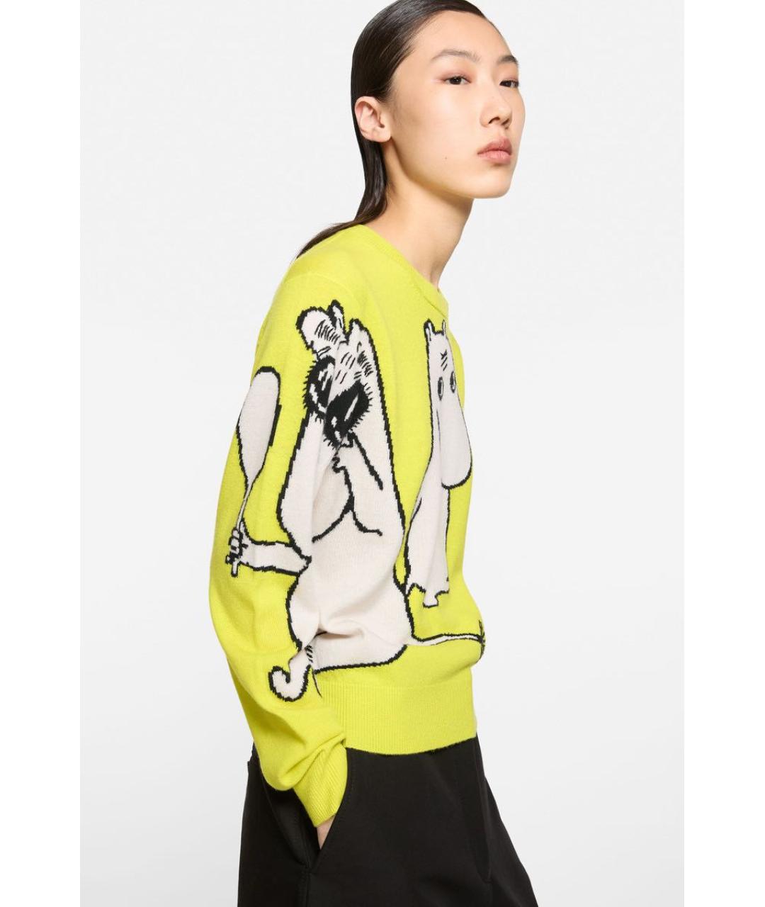 ACNE STUDIOS Желтый шерстяной джемпер / свитер, фото 8