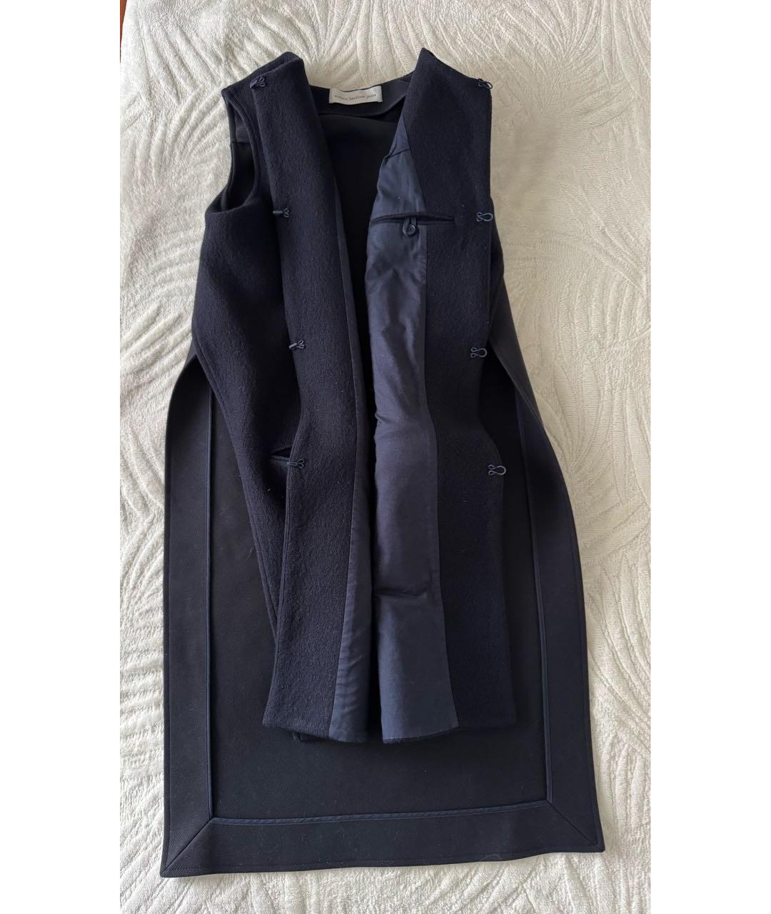 VICTORIA BECKHAM Темно-синий шерстяной жилет, фото 8