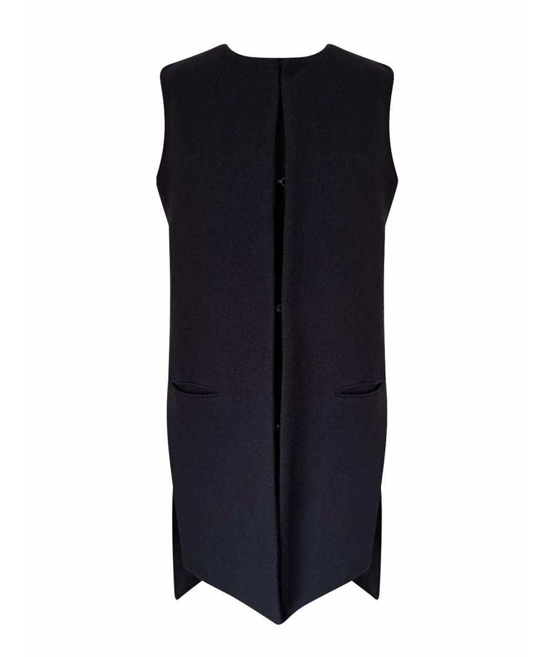 VICTORIA BECKHAM Темно-синий шерстяной жилет, фото 1