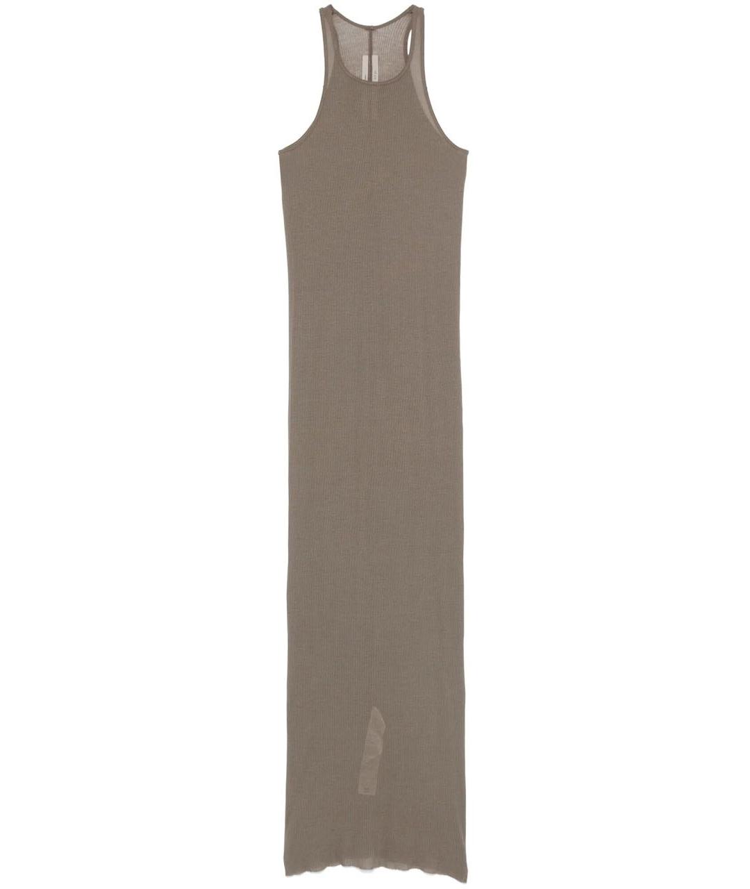 RICK OWENS Коричневое вискозное повседневное платье, фото 6