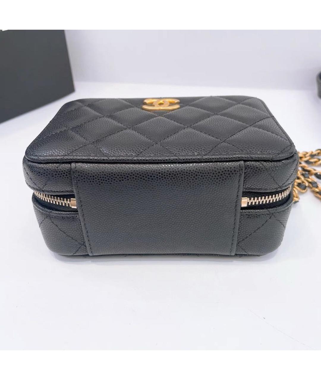 CHANEL Черная кожаная сумка через плечо, фото 7