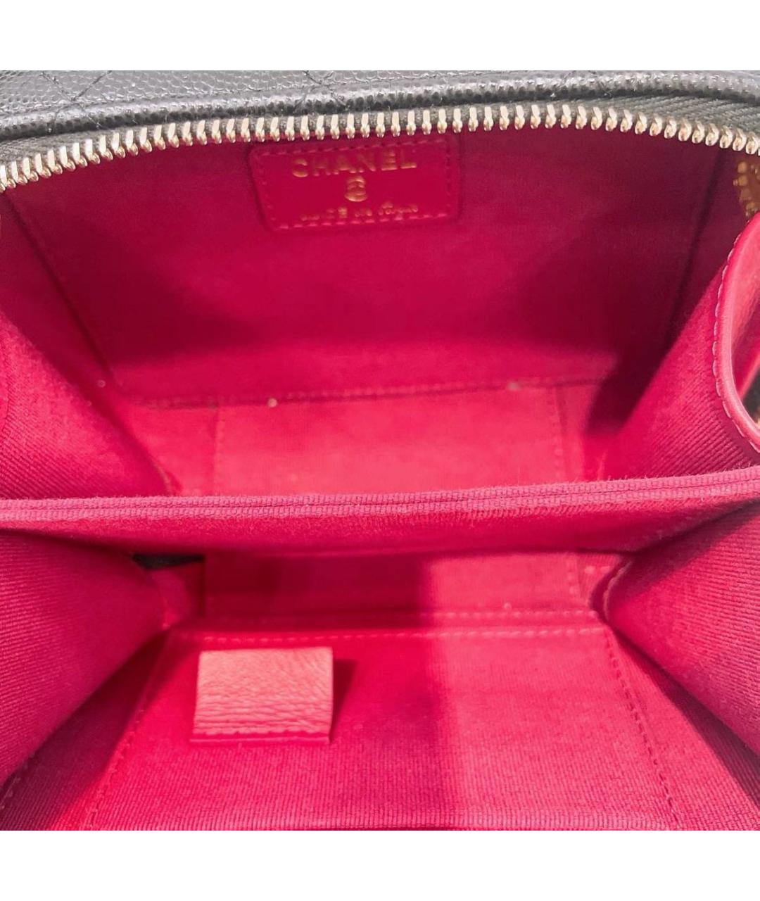 CHANEL Черная кожаная сумка через плечо, фото 8