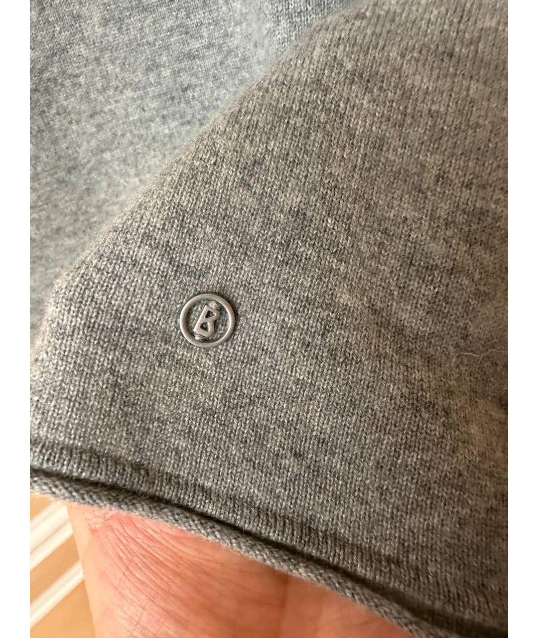 BOGNER Серый кашемировый джемпер / свитер, фото 3