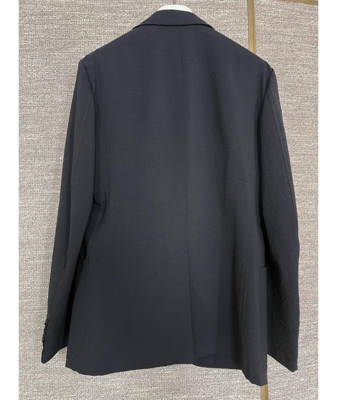 HERMES Темно-синий шерстяной пиджак, фото 2