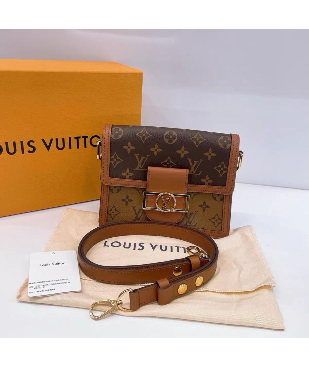 LOUIS VUITTON Коричневая сумка через плечо, фото 8