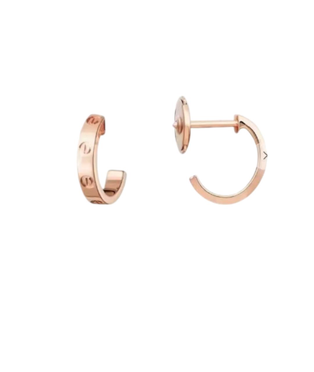 CARTIER Золотые серьги из розового золота, фото 6