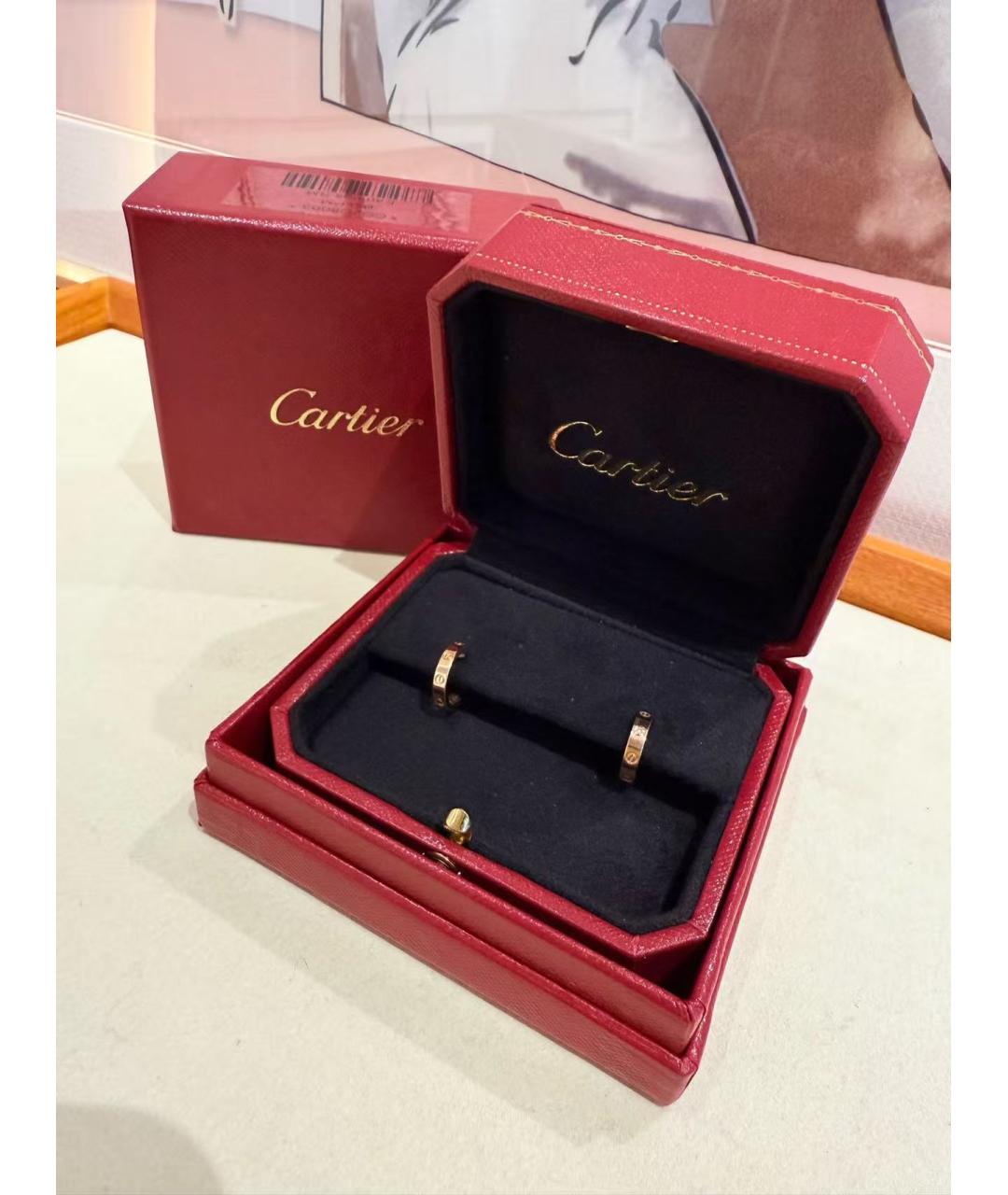 CARTIER Золотые серьги из розового золота, фото 2