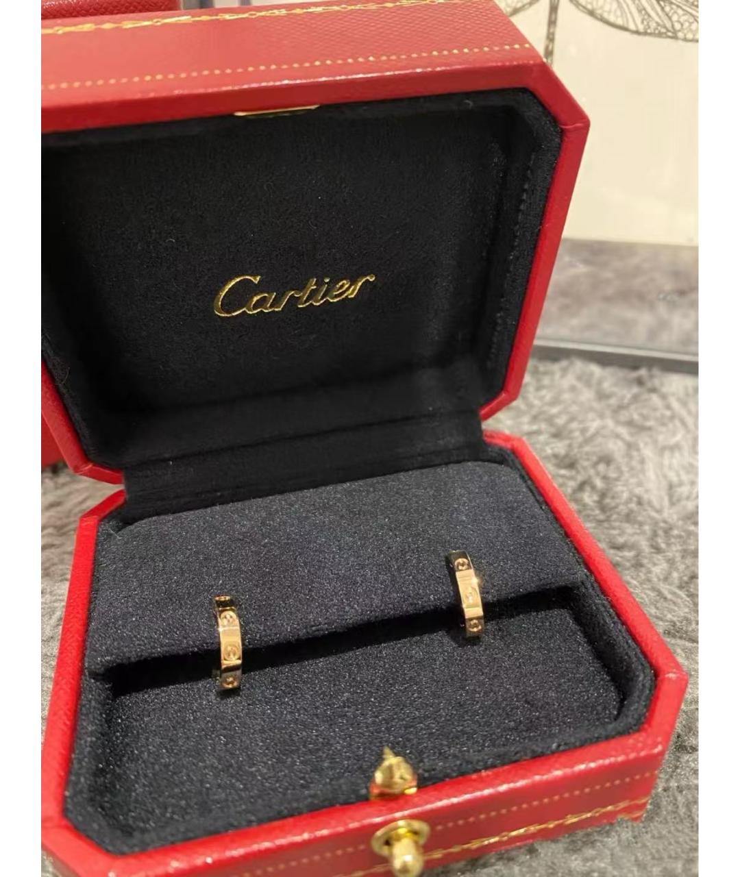 CARTIER Золотые серьги из розового золота, фото 3