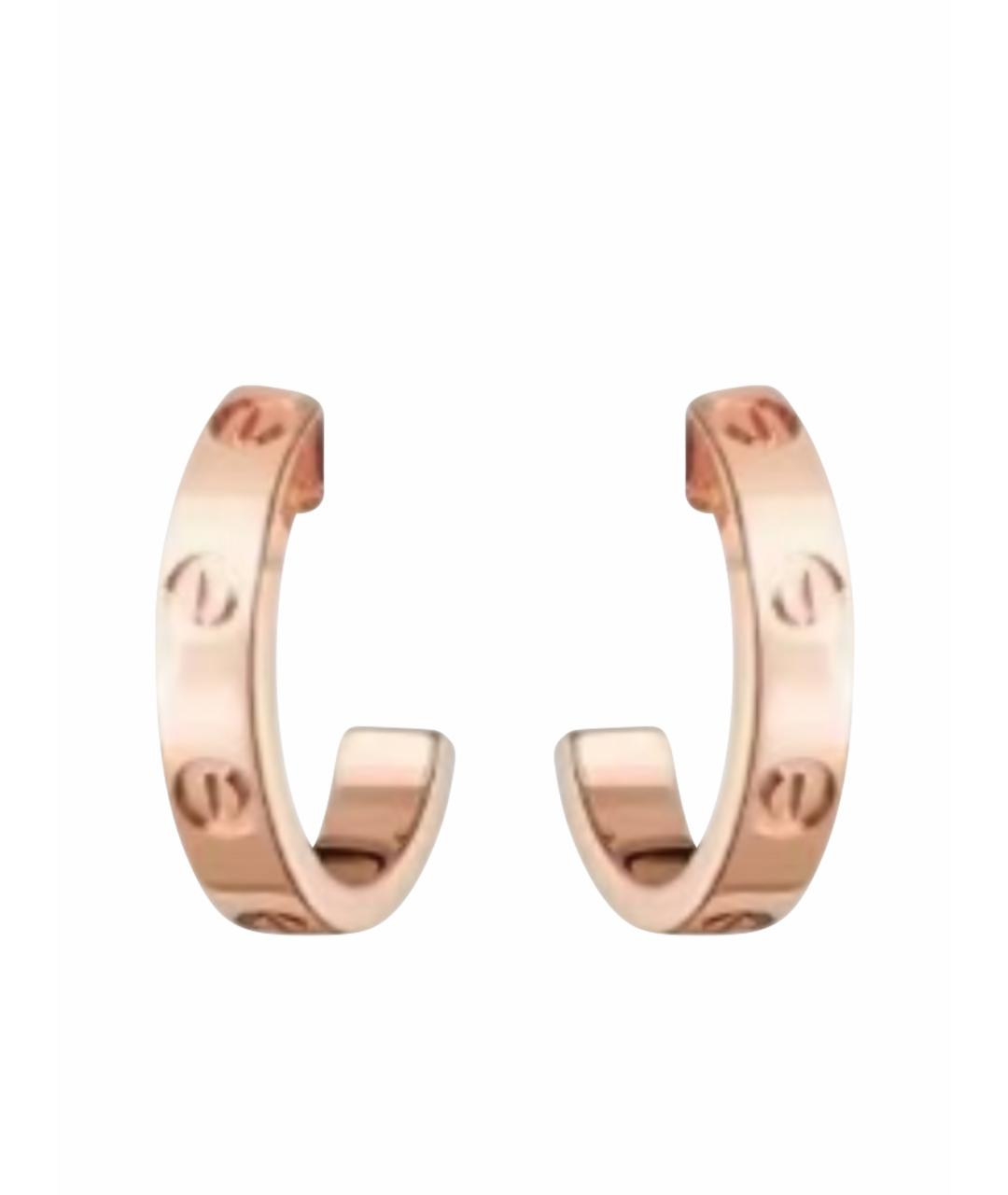 CARTIER Золотые серьги из розового золота, фото 1