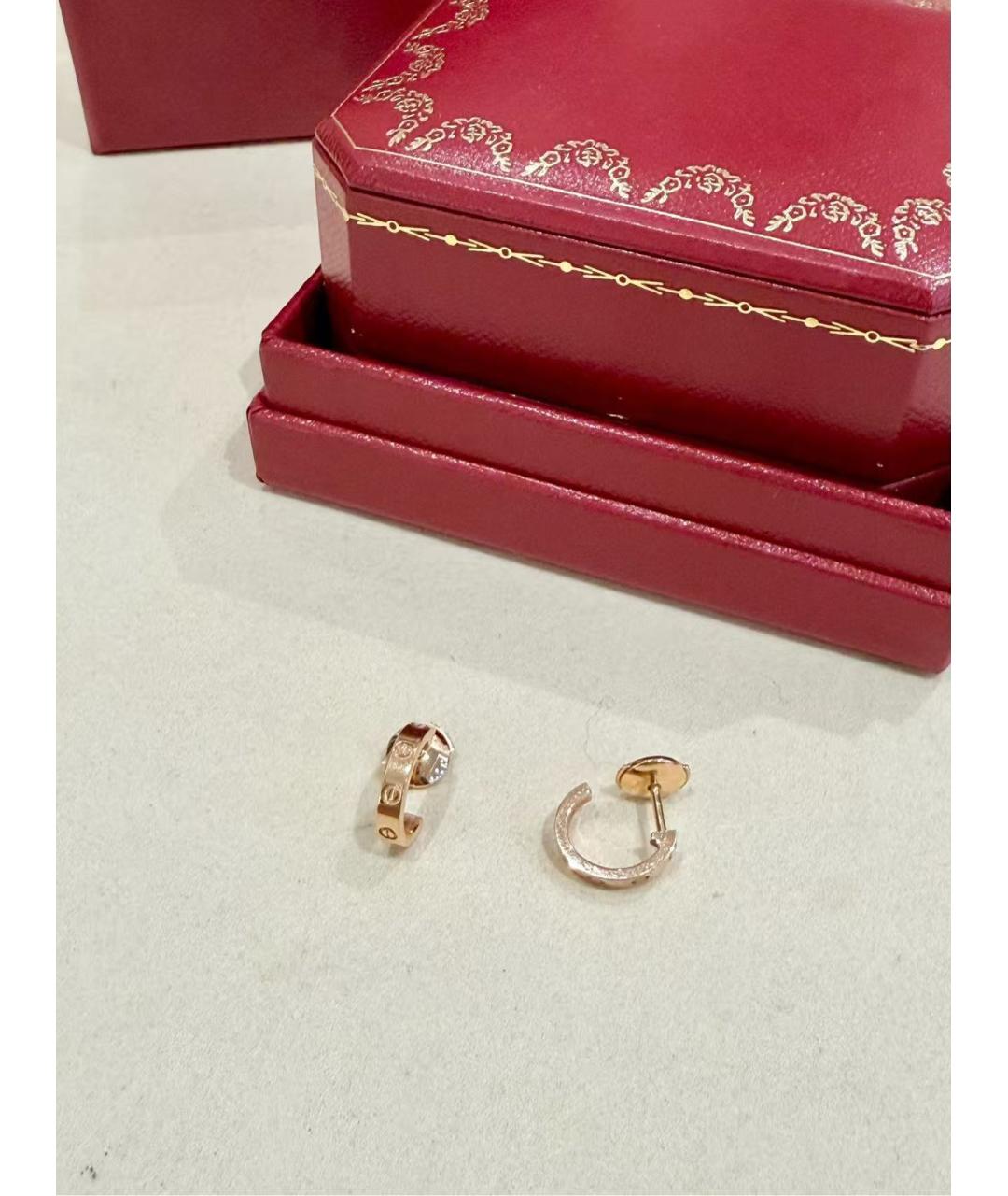 CARTIER Золотые серьги из розового золота, фото 5