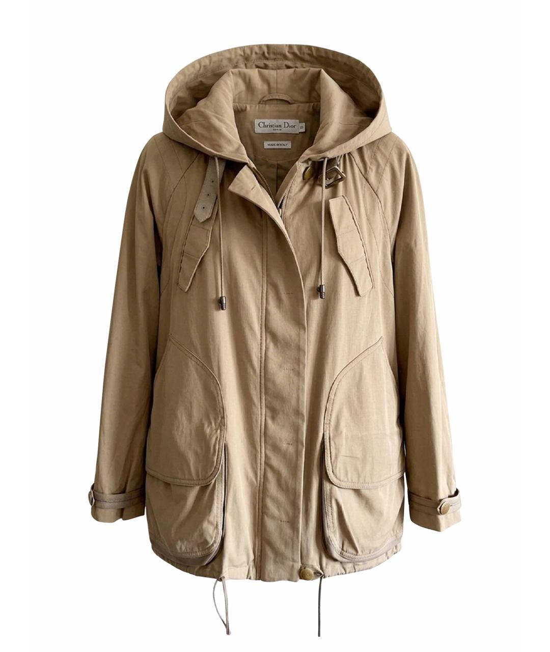 CHRISTIAN DIOR Хаки хлопковая парка, фото 1
