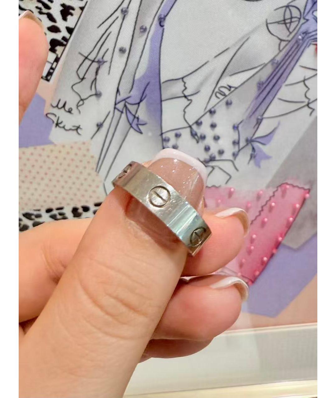 CARTIER Серебряное кольцо из белого золота, фото 5