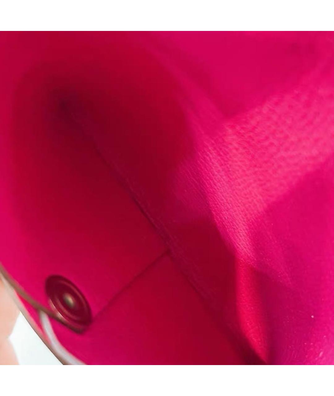 HERMES Розовый кожаный кардхолдер, фото 5