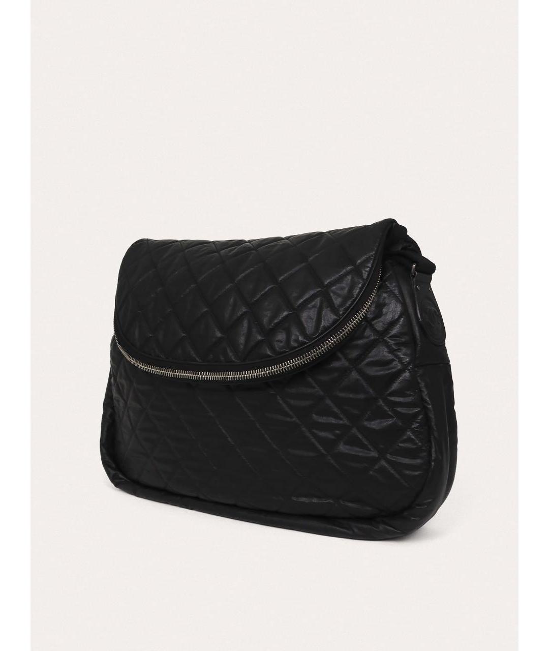 CHANEL Черная кожаная сумка через плечо, фото 2