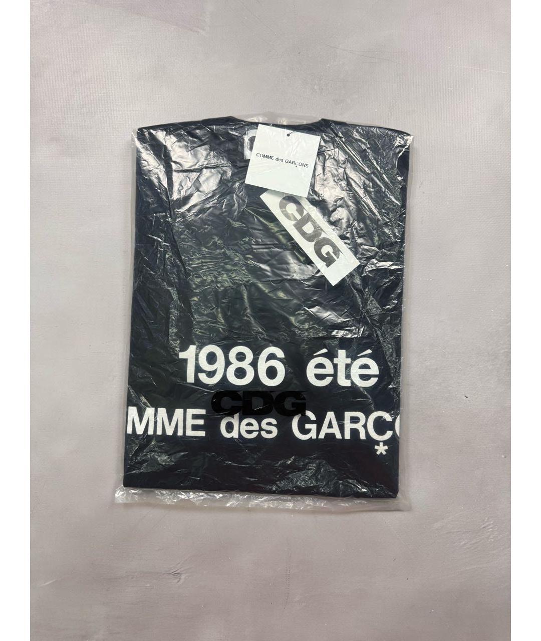 COMME DES GARÇONS Черная хлопковая футболка, фото 8